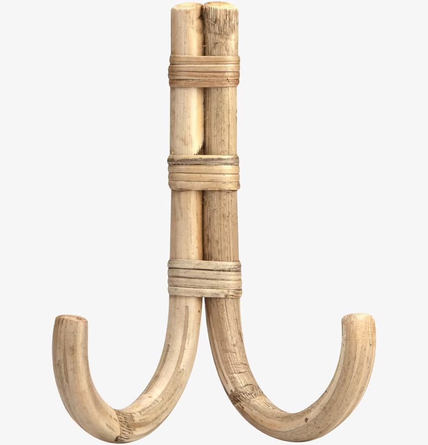 Hängare 2 Krokar Bambu från Ernst på neutral bakgrund