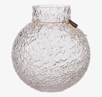 Glasvas Mönstrad Struktur Ø21 cm från Ernst mot neutral bakgrund