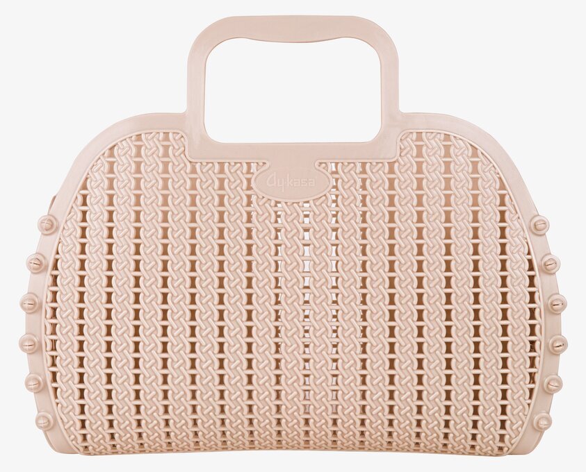 Aykasa Mini Bag - Milk Tea från Aykasa i beige nätmönster