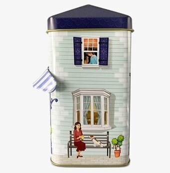 Bild av charmig plåtburk med hemtrevlig design