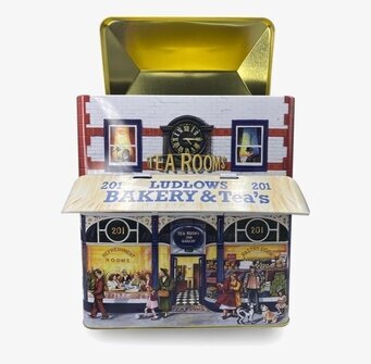 Bild av stilistisk plåtburk med nostalgisk design