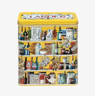 Plåtburk Skafferi från Bromma Kortförlag i retrodesign