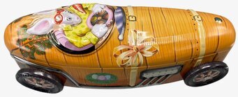 Bild av kreativ och nostalgisk plåtburk i vintage-stil