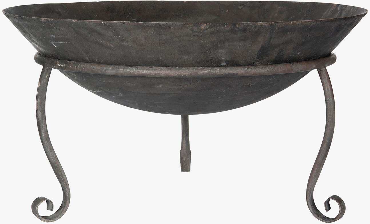 Eldfat Elda Metall från A Lot Decoration i rå metallfinish