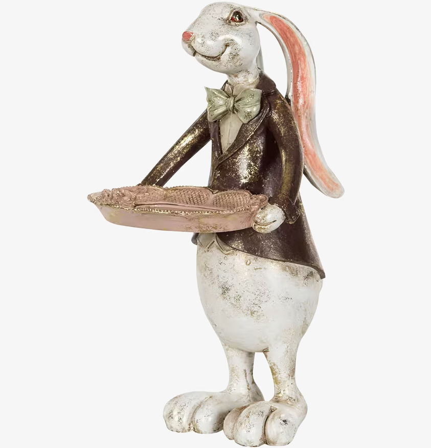 Kaninpojke Med Fat från A Lot Decoration i elegant klädsel