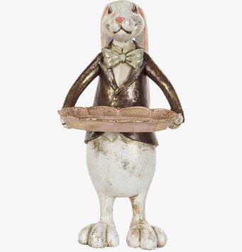 Kaninpojke Med Fat från A Lot Decoration, vintagekänsla