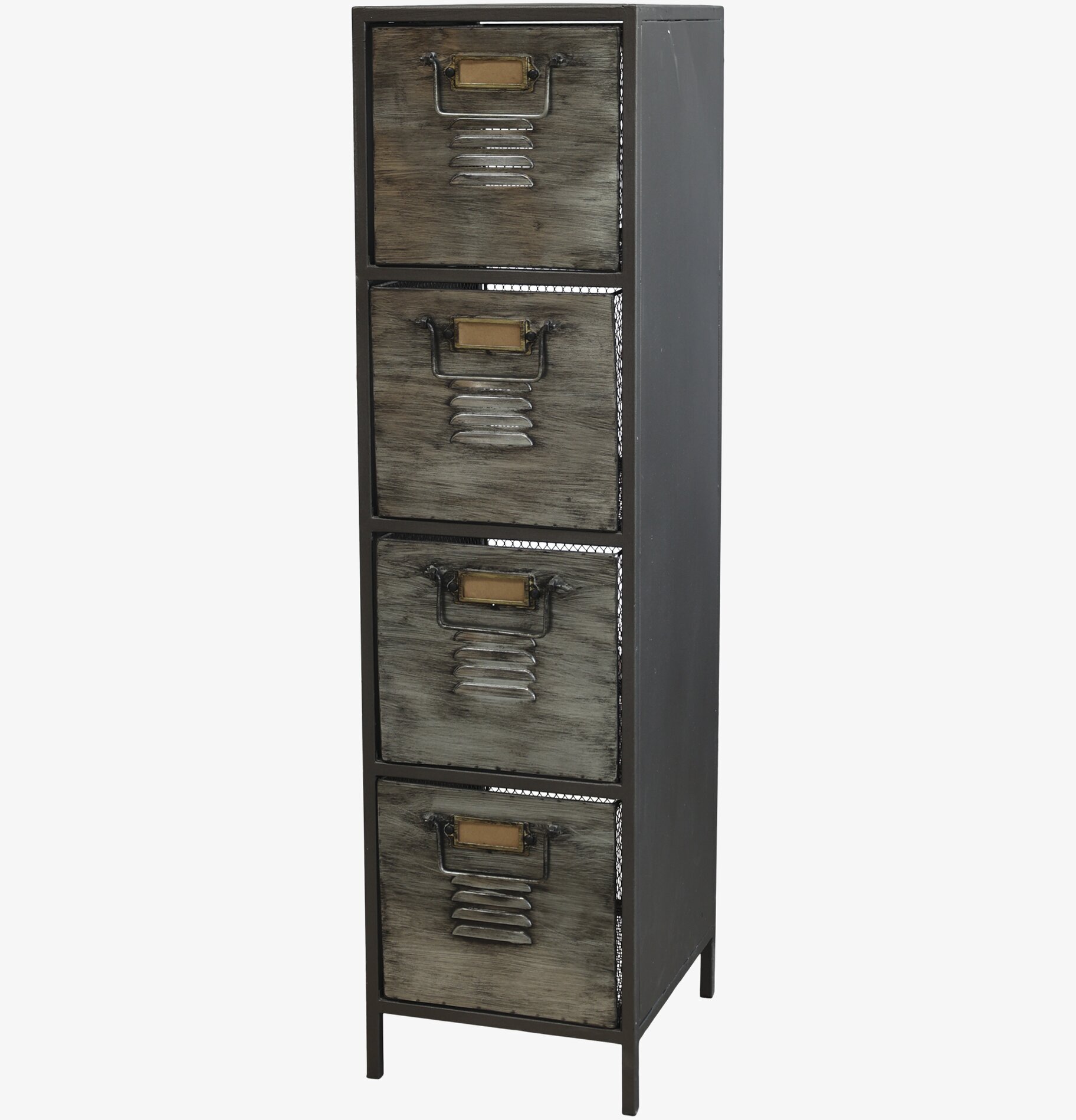 Factory Skåp/Kommod Antikgrå från Chic Antique i industriell stil