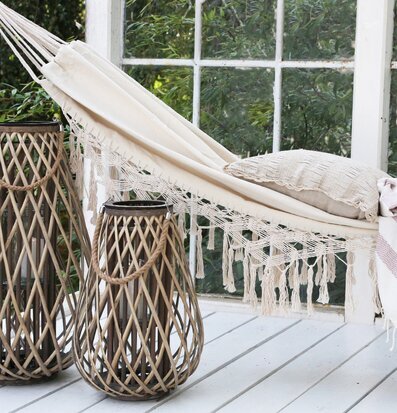 Hängmatta Med Fransar Antique Creme från Chic Antique utomhus