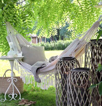 Hängmatta Med Fransar Antique Creme från Chic Antique utomhus