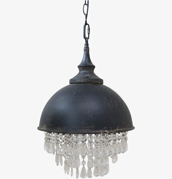 Taklampa Factory Prismor Antiksvart från Chic Antique
