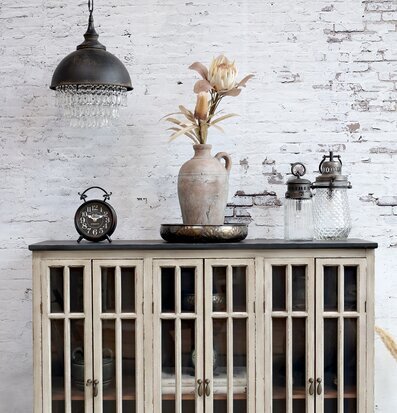 Taklampa Factory Prismor Antiksvart från Chic Antique