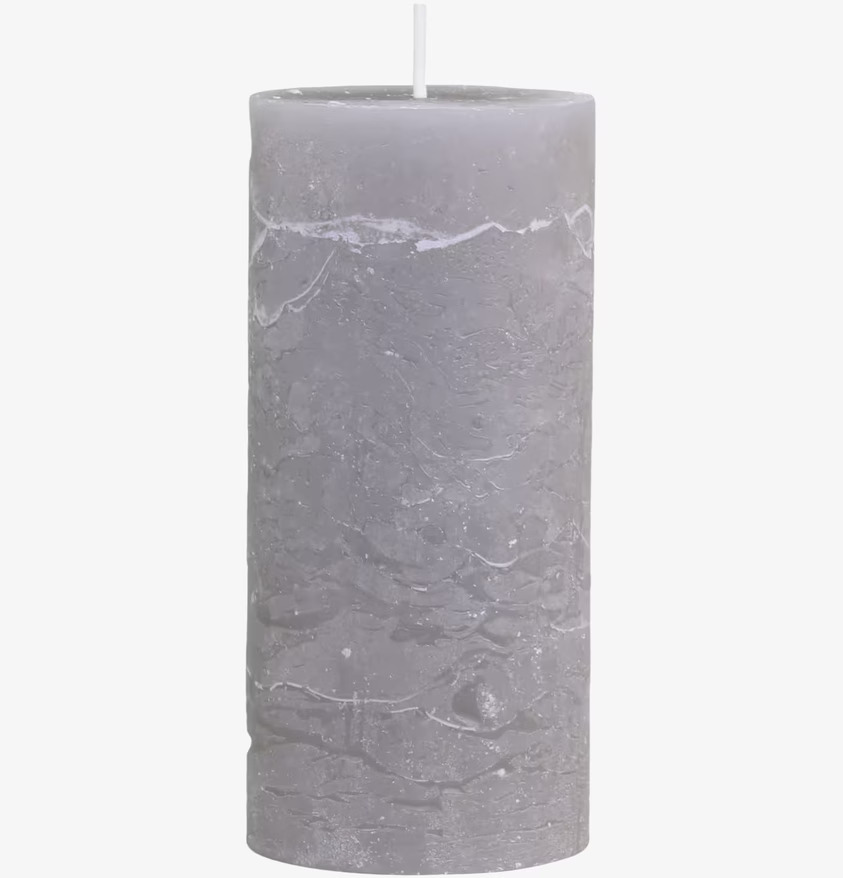 Blockljus Rustik Fransk Grå 60 Tim från Chic Antique