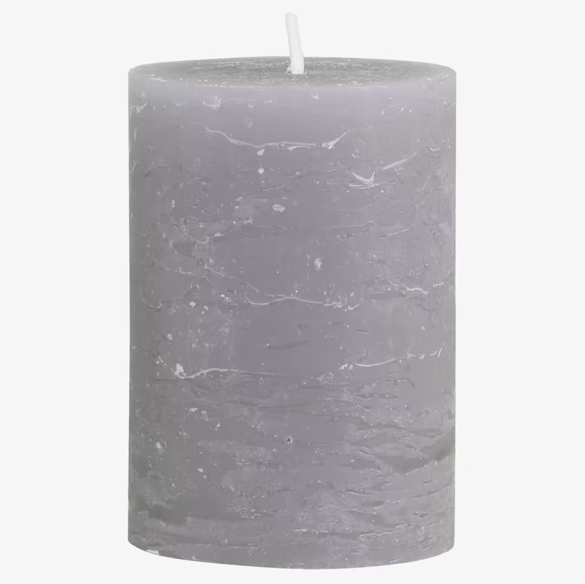 Blockljus Rustik Fransk Grå 40 Tim från Chic Antique