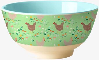 Skål Green Hen Print Rice Skålar att äta ur tilltugg Såskannor/Vispskål servering Matlådor Förvaring av lunch/mat