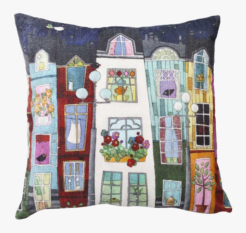 Kuddfodral - Natt i Paris från Dixie med parisisk nattmotiv