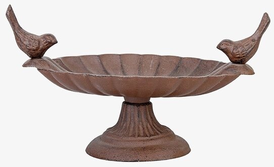 Fågelbad Gjutjärn Fåglar från Gardenlife i trädgård