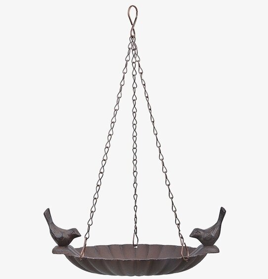 Hängande Fågelbad Gjutjärn Fåglar från Gardenlife