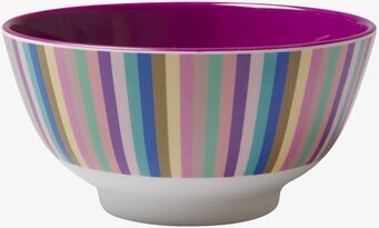 Skål Classy Stripy Print från Rice med färgglada ränder