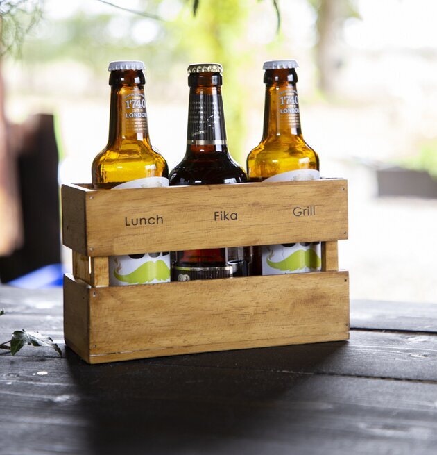 Trälåda Lunch-Fika-Grill från Different Design i trämiljö