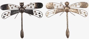 Trollslända Vägg Hamrad Plåt - Liten Different Design