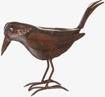 Fågel Hamrad Plåt Brun Different Design Övrig prydnad/dekoration för inredning utemiljö