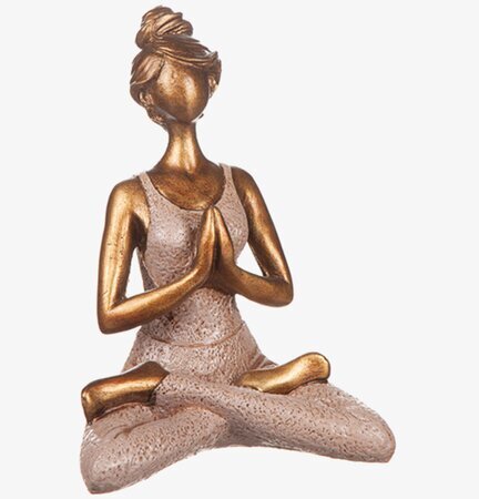 Yoga Kvinna Poly Rosa från Different Design i lotusställning