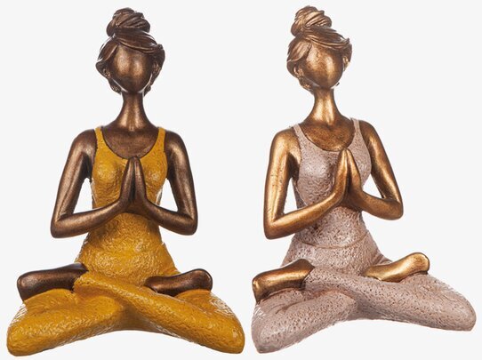 Yoga Kvinna Poly Rosa från Different Design i meditation