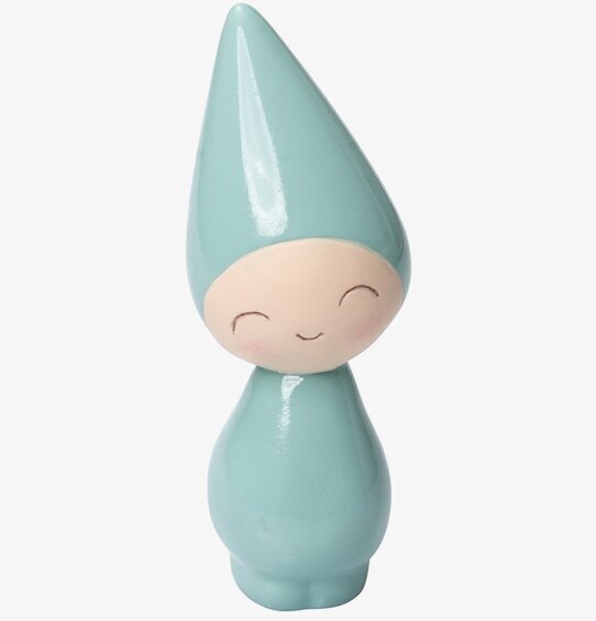 Foto av stilren prydnadsfigur med jadegrön glans