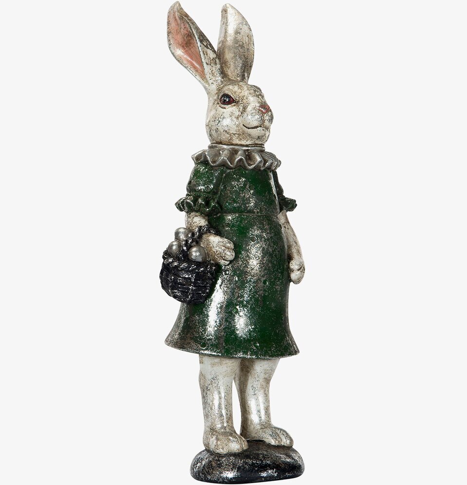 Hare Med Äggkorg från A Lot Decoration i grön klänning