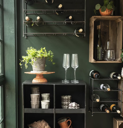 Vinställ Brooklyn 9 Flaskor från IB Laursen i mysig miljö