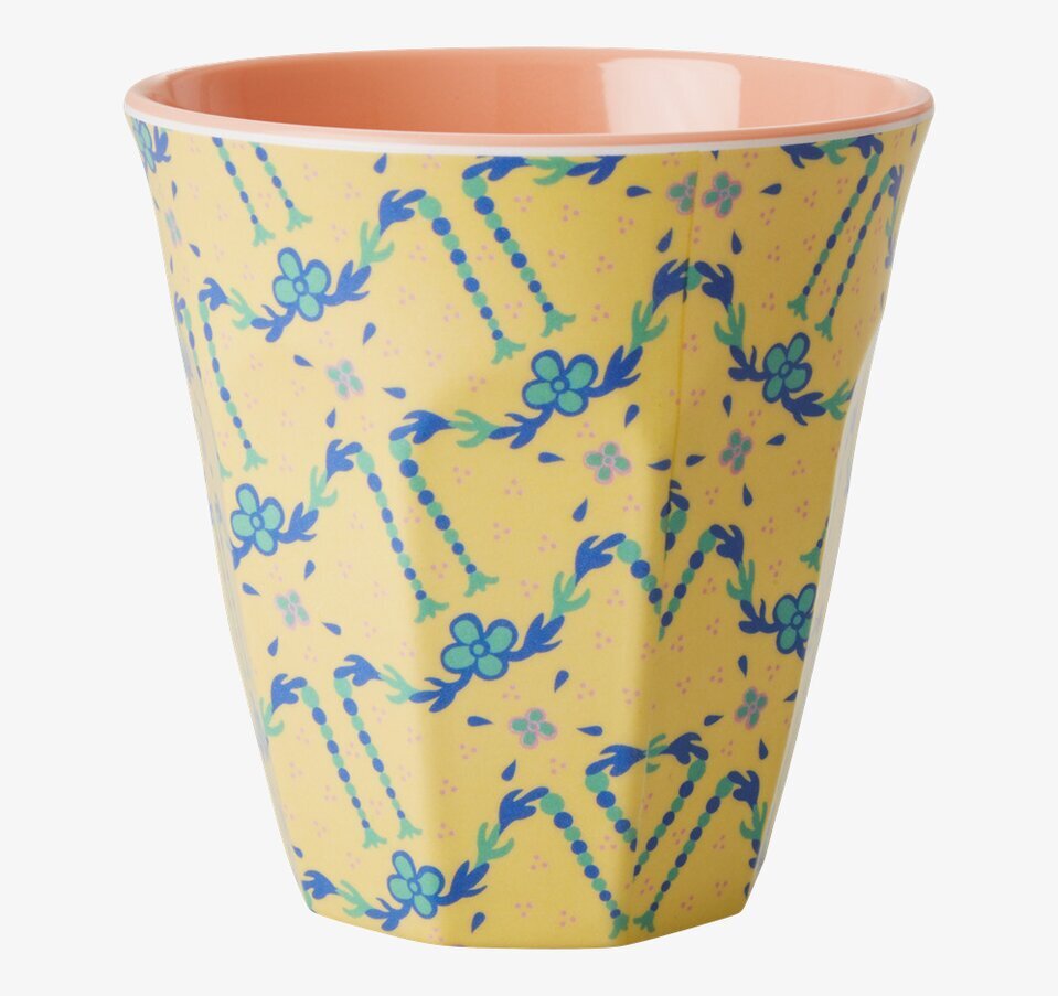 Mugg Cream Flower Garland Print från Rice med blommönster