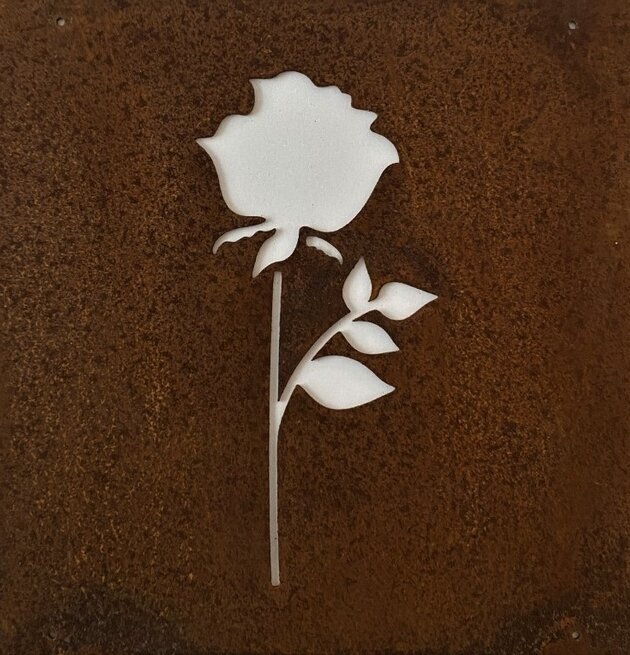 Skylt Ros Rost (armeringsnät) från Lind Decoration