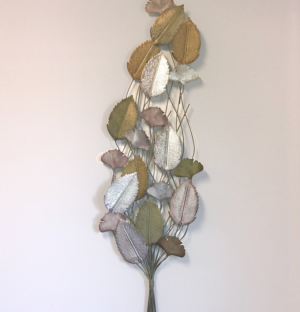 Väggdekoration Blommor & Löv från Multi Agentur i metall