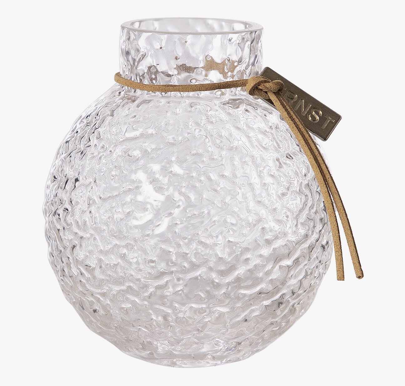 Glasvas Mönstrad Struktur Ø 9 cm från Ernst, elegant design