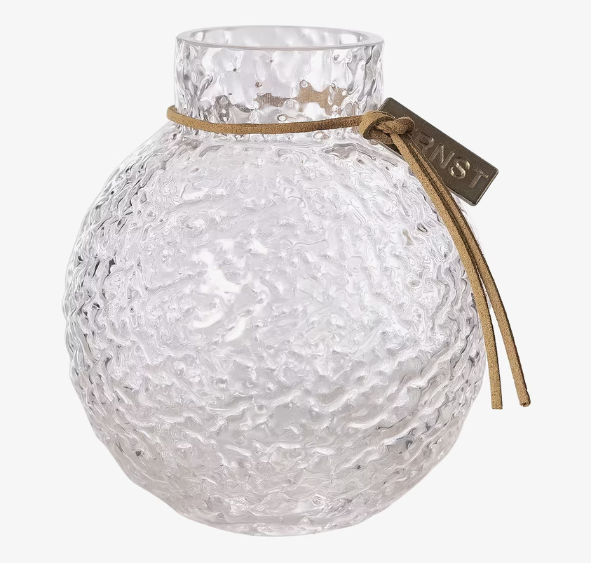 Glasvas Mönstrad Struktur Ø 9 cm från Ernst, elegant design
