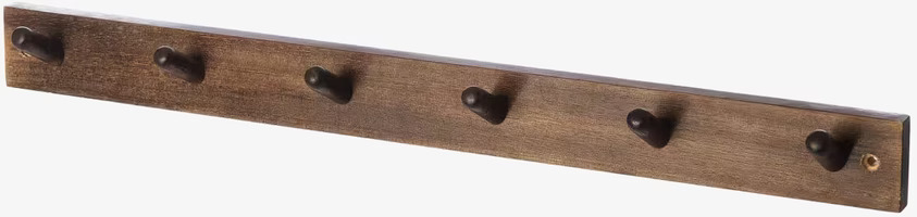 Knopplist Brun 6 Knoppar från Ernst i robust trämaterial