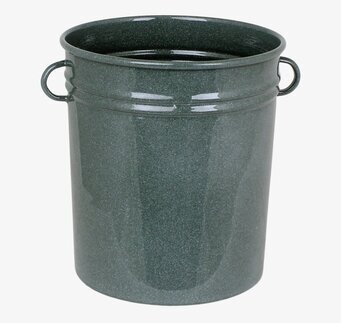 Bild av stilren grön redskapsburk för köksmiljöer