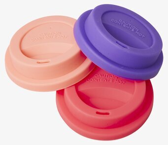 Silikonlock Awesome från Rice i tre färger på vit bakgrund