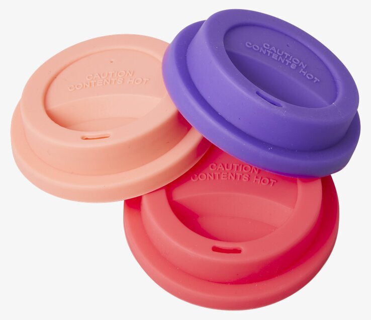 Silikonlock Awesome från Rice i tre färger på vit bakgrund