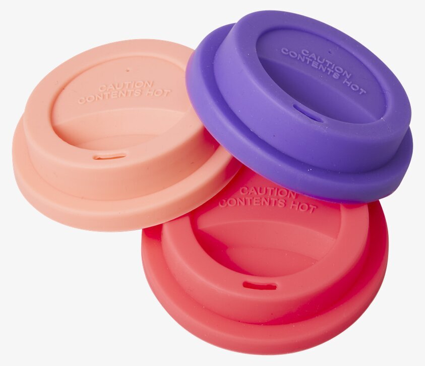 Silikonlock Awesome från Rice i tre färger på vit bakgrund