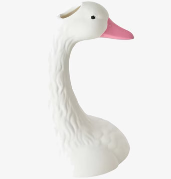 Keramikvas Swan White från Rice med elegant svandesign