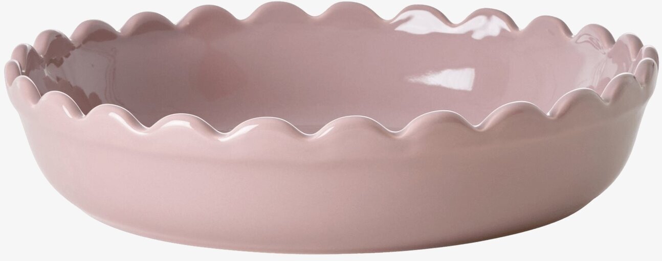 Pajform Small Lavendel från Rice i keramik med vågiga kanter