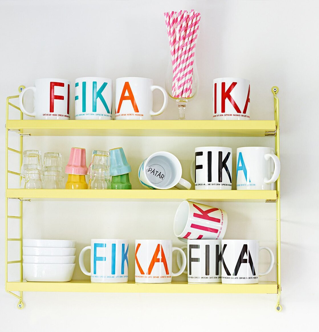 Kökshandduk FIKA Rosa från I Love Design i köksmiljö