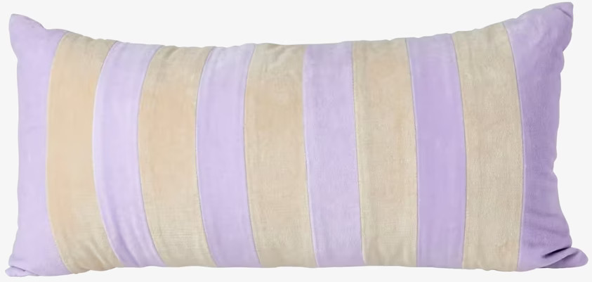 Prydnadskudde Velvet Lavender/Beige Medium från Rice