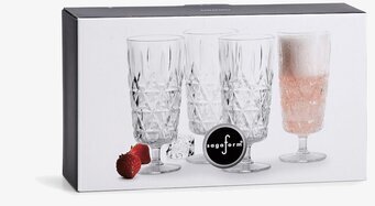 Picknickglas Hög 4-Pack från Sagaform i elegant förpackning