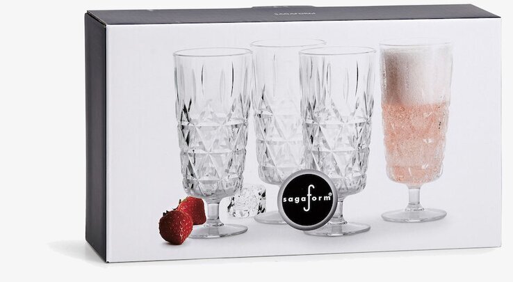 Picknickglas Hög 4-Pack från Sagaform i elegant förpackning
