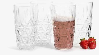 Picknick Allglas 4-Pack Sagaform Dryckesglas Dricksglas Glas för dryck Plastglas