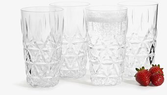 Picknick Allglas 4-Pack Sagaform Dryckesglas Dricksglas Glas för dryck Plastglas