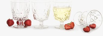 Picknickglas 4-Pack från Sagaform med jordgubbar och dryck