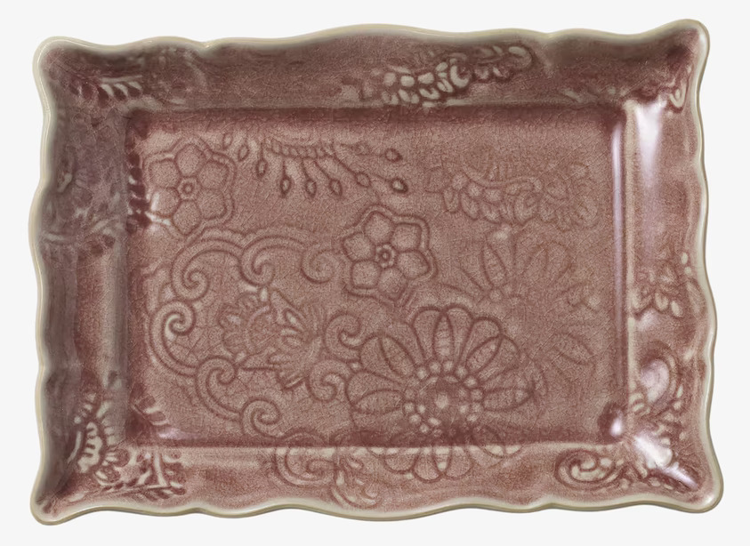 Appetizer Delikatessfat Old Rose från Sthål med blommönster